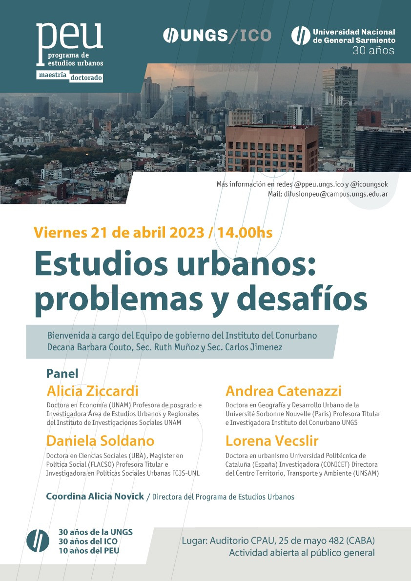PEU- Estudios Urbanos- problemas y desafíos