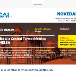  Centro Argentino de Ingenieros - Boletín Nro. 242 - 14 de febrero de 2018