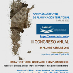 III CONGRESO SAPLAT 2022 | Sociedad Argentina de Planificación Territorial
