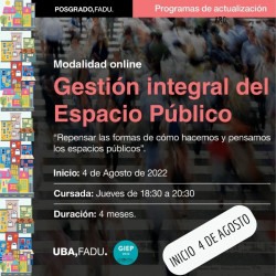 Gestión Integral del Espacio Público - UBA Fadu