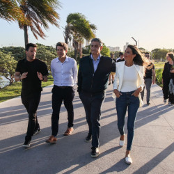 Jorge Macri inauguró el Parque Carrasco en costanera norte