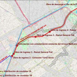 Saavedra y Núñez, segundo tramo del túnel aliviador del Arroyo Medrano