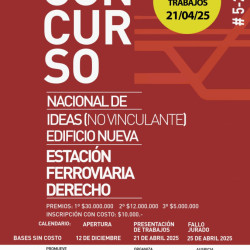 CONCURSO NACIONAL DE IDEAS NO VINCULANTE EDIFICIO NUEVA ESTACIÓN FERROVIARIA DERECHO