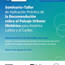Seminario-Taller: Aplicación de la Recomendación sobre el Paisaje Urbano Histórico en ALC