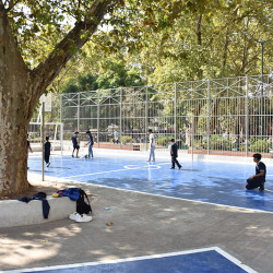 Renovación del área deportiva de la Plaza Primero de Mayo