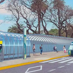 Lanzan la licitación para construir los paradores del Trambus porteño