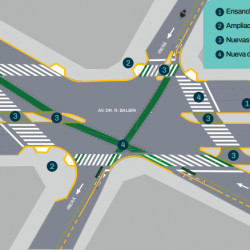 Seguridad vial: comienzan las obras en las intersecciones de Superí y Balbín e Iberá y Balbín