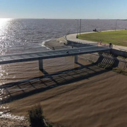 Costanera Norte: avanza la construcción del puente sobre el Arroyo Ugarteche para conectar los Parques Carrasco y Salguero