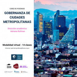 Gobernanza de ciudades metropolitanas - Modalidad A distancia